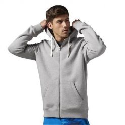 Bluza sportowa męska Reebok EL Fleece FZ. Szare bluzy z kapturem męskie Reebok, m. Za 355.00 zł.