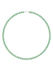 Pearline Srebrny naszyjnik z awenturynem - dł. 50 cm rozmiar: onesize. Szare naszyjniki damskie Pearline, srebrne. Za 130.99 zł.