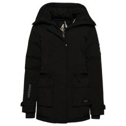 Pikowana parka dla kobiet Superdry City. Czarne parki damskie Superdry., bez wzorów. Za 654.80 zł.