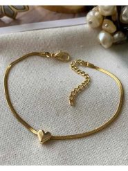 Luseera Pozłacana bransoletka z elementem ozdobnym rozmiar: onesize. Żółte bransoletki damskie Luseera, pozłacane. Za 34.99 zł.