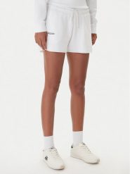 Kappa Szorty sportowe Fefra 351K2RW Biały Regular Fit. Białe spodenki sportowe damskie Kappa, xs, z bawełny. Za 99.99 zł.