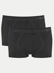 Sloggi Komplet bokserek 10219624 Czarny. Czarne bokserki męskie Sloggi, bez wzorów, z bawełny. Za 79.99 zł.