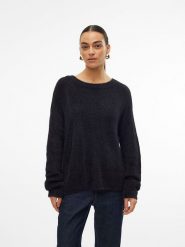 Vero Moda Sweter w kolorze czarnym rozmiar: XS. Czarne swetry klasyczne damskie Vero Moda, xs, bez kołnierzyka. Za 61.02 zł.
