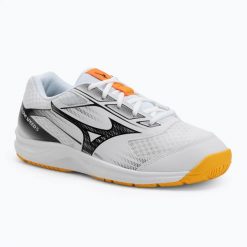 Buty do siatkówki Mizuno Cyclone Speed 5 white/fiery coral 2/citrus. Białe obuwie do biegania damskie Mizuno. Za 239.99 zł.