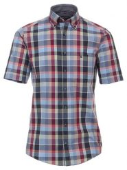 CASAMODA Koszula - Regular fit - w kolorze czerwono-błękitnym rozmiar: 3XL. Czerwone koszule męskie CASAMODA, xl, bez wzorów, z bawełny, bez kołnierzyka, bez ramiączek. Za 105.63 zł.