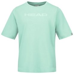 Koszulka damska Head Motion. Niebieskie t-shirty damskie HEAD, bez wzorów, bez kołnierzyka. W wyprzedaży za 139.50 zł.