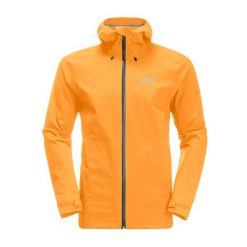 Kurtka przeciwdeszczowa męska Jack Wolfskin Highest Peak. Niebieskie kurtki męskie Jack Wolfskin, m, bez wzorów, sportowe, bez kaptura. Za 719.00 zł.