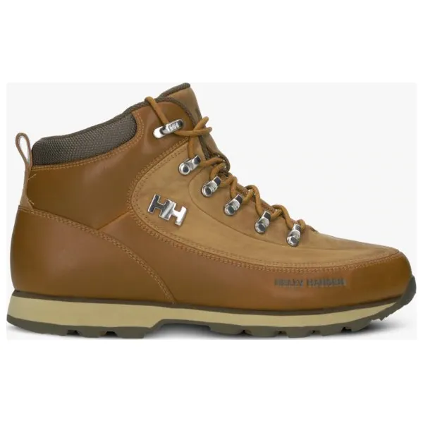 Helly Hansen The Forester buty męskie, brązowy, rozmiar 46. Brązowe buty trekkingowe męskie Helly Hansen, na jesień, z gumy, przed kolano, bez zapięcia, outdoorowe. W wyprzedaży za 450.49 zł.