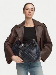 Guess Torebka Juliet HWQG24 56010 Granatowy. Niebieskie torebki klasyczne damskie Guess, z aplikacjami, ze skóry, bez dodatków. Za 674.99 zł.