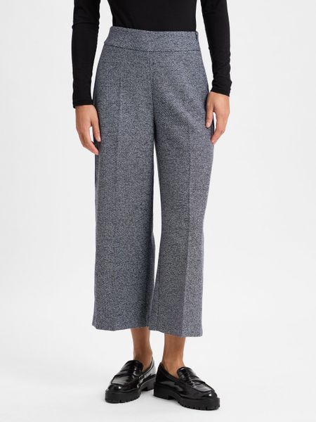 Opus spodnie materiałowe z lnem - Misha Kobiety Sztuczne włókno niebieski, 40. Niebieskie spodnie materiałowe damskie Opus, bez wzorów, z materiału. Za 399.95 zł.