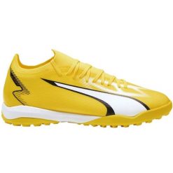 Buty piłkarskie Puma Ultra Match Tt M 107521 04 żółte. Żółte buty fitness męskie do piłki nożnej. Za 411.01 zł.