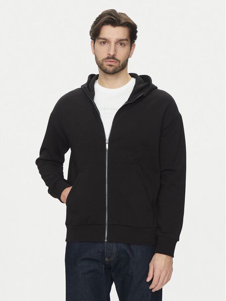 Calvin Klein Bluza K10K114267 Czarny Regular Fit. Czarne bluzy bez kaptura męskie CALVIN KLEIN, m, z bawełny. Za 359.99 zł.