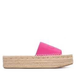 Espadryle Calvin Klein. Czerwone espadryle damskie CALVIN KLEIN, bez wzorów, bez obcasa. Za 409.99 zł.