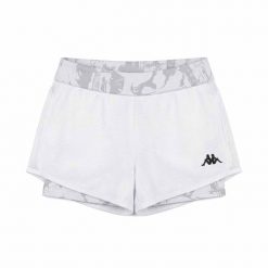 Szorty damskie Kappa Igbax Pro. Białe spodenki sportowe damskie Kappa, s, z materiału, do biegania. Za 224.50 zł.