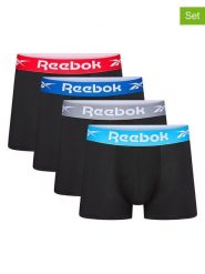 Reebok Bokserki (4 pary) "Javion" w kolorze czarnym rozmiar: S. Czarne bokserki męskie Reebok, bez wzorów. Za 90.95 zł.