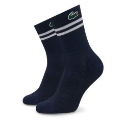 Skarpety długie Lacoste. Niebieskie skarpetki męskie Lacoste, bez wzorów. Za 129.99 zł.