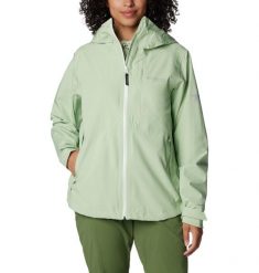 Columbia Kurtka Ampli-Dry Ii Shell 2071421349. Zielone kurtki damskie Columbia, l, bez wzorów, z materiału, z kapturem. Za 660.99 zł.