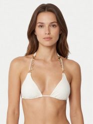 Guess Góra od bikini E6GJ00 KF412 Biały. Białe bikini damskie Guess, z aplikacjami. Za 349.99 zł.
