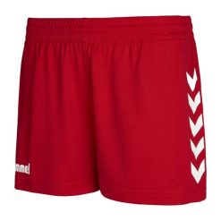 Spodenki sportowe damskie Hummel Core Womens Shorts. Czerwone spodenki sportowe damskie HUMMEL, xl, do piłki nożnej. Za 37.00 zł.