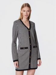 TWINSET Sukienka dzianinowa 222TT3303 Czarny Regular Fit. Czarne sukienki damskie Twinset, l, bez wzorów, z dzianiny, bez kołnierzyka, bez ramiączek. Za 879.99 zł.