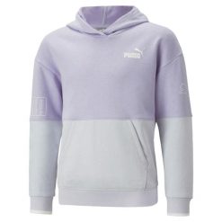 Puma Bluza Power Colorblock Tr 67354925. Fioletowe bluzy bez kaptura damskie Puma, s, z gumy. Za 152.99 zł.