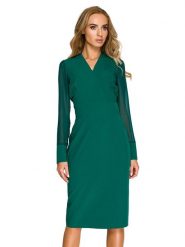 Stylove Sukienka w kolorze zielonym rozmiar: M. Zielone sukienki damskie Stylove, m, bez wzorów, bez kołnierzyka, bez ramiączek, midi. Za 219.60 zł.