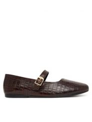 Clarks Baleriny Livia Jane 26327192 Brązowy. Brązowe baleriny damskie Clarks, bez wzorów, ze skóry, bez obcasa. Za 349.99 zł.