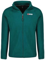 Geographical Norway Kurtka polarowa "Tug" w kolorze ciemnozielonym rozmiar: XXL. Zielone kurtki męskie Geographical Norway, xxl, bez wzorów, z materiału, bez kaptura. Za 60.88 zł.