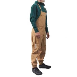 Spodnie kolarskie męskie POC Consort MTB Dungaree ogrodniczki. Brązowe spodnie materiałowe męskie POC, bez wzorów, z poliamidu, sportowe. Za 1,383.00 zł.