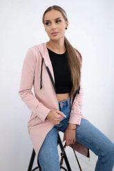 Bluza sukienkowa z kapturem ciemny pudrowy róż. Czerwone bluzy z kapturem damskie KESI, l, z bawełny. Za 234.40 zł.