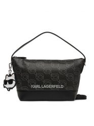 KARL LAGERFELD Torebka A2W30177 Czarny. Czarne torebki klasyczne damskie Karl Lagerfeld, bez wzorów, ze skóry, bez dodatków. Za 549.99 zł.