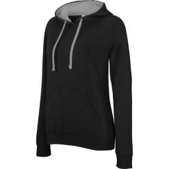 Bluza damska z kapturem Kariban Contrastée. Czarne bluzy z kapturem damskie KARIBAN. Za 194.50 zł.