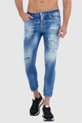 DSQUARED2 Niebieskie jeansy męskie skater jeans. Niebieskie jeansy męskie Dsquared2. W wyprzedaży za 1,699.99 zł.