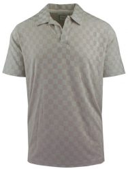 Męska Koszulka Polo z Dekoltem Bez Guzików - Brave Soul - Beżowa. Brązowe koszulki polo męskie Brave Soul, l, bez wzorów, z dzianiny, bez ramiączek. Za 129.00 zł.