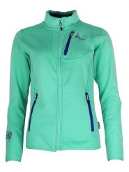 Peak Mountain Kurtka polarowa "Aynur" w kolorze turkusowym rozmiar: M. Niebieskie kurtki damskie Peak Mountain, m, bez wzorów, z polaru, bez kaptura. Za 173.99 zł.