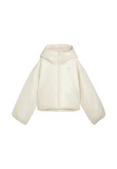 Kurtka puchowa Puma 685237 87 ivory. Białe kurtki damskie Puma, l, bez wzorów, z materiału, bez kaptura. Za 474.75 zł.