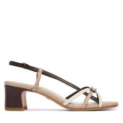 Sandały Tamaris. Sandały damskie Tamaris, bez wzorów, bez obcasa, na słupku. Za 269.99 zł.