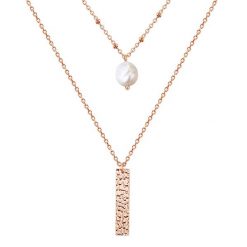Valero Pearls Stal nierdzewna Perła hodowlana słodkowodna Naszyjniki 1 ct Damski. Białe naszyjniki damskie Valero Pearls, ze stali. Za 309.99 zł.