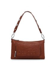 Desigual Torebka Monic 24WAYP02 Brązowy. Brązowe torebki klasyczne damskie Desigual, bez wzorów, ze skóry, bez dodatków. Za 149.99 zł.