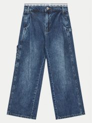 Guess Jeansy J5RA12 D45E0 Niebieski Regular Fit. Niebieskie spodnie dziewczęce Guess, z bawełny. Za 209.99 zł.