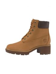 Timberland Skórzane botki "Kinsley" w kolorze jasnobrązowym rozmiar: 39,5. Brązowe botki damskie Timberland, z materiału, bez obcasa, bez zapięcia. Za 428.43 zł.