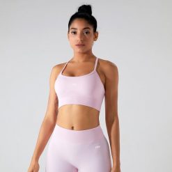 Biustonosz sportowy Sculpt Scrunch - Jasnoróżowy. Czerwone biustonosze sportowe damskie JOY STUDIO, bez wzorów, z materiału. Za 124.00 zł.