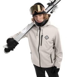 Kurtka snowboardowa męska W2 Cerro. Brązowe kurtki narciarskie i snowboardowe damskie SIROKO, m, bez wzorów, z materiału, bez kaptura, narciarskie. Za 361.00 zł.