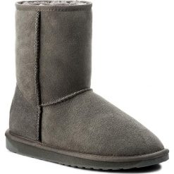 Buty EMU AUSTRALIA - Stinger Lo Charcoal W10002 Charcoal. Szare kozaki damskie Emu Australia, ze skóry, bez obcasa. Za 729.00 zł.