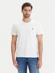 Polo Ralph Lauren T-Shirt 714844756005 Biały Regular Fit. Białe koszulki polo męskie Polo Ralph Lauren, m, bez wzorów, z bawełny, bez ramiączek. Za 269.99 zł.