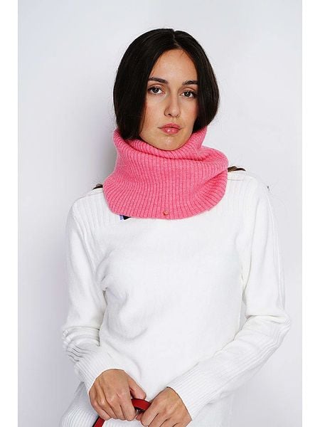 ASSUILI Szal-koło w kolorze różowym - dł. 40 cm rozmiar: onesize. Różowe szaliki i kominy damskie Assuili, bez wzorów, z materiału. Za 43.99 zł.