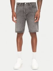 Levi's® Szorty jeansowe 501® 36512-0254 Czarny Regular Fit. Czarne szorty męskie z bawełny, bez kołnierzyka. Za 219.99 zł.