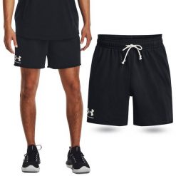 Spodenki fitness męskie UNDER ARMOUR Rival Terry 6" Shorts Szorty. Czarne szorty męskie Under Armour, m, na fitness i siłownię. Za 139.99 zł.