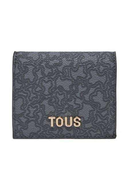 TOUS Portfel Kaos Mini Lines 2002183648 Szary. Szare portfele damskie Tous, bez wzorów, ze skóry. Za 239.99 zł.