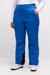 Damskie Spodnie narciarskie nieprzemakalne modelowane kolana mankiet od śniegu. Niebieskie spodnie sportowe damskie Ulla Popken, plus size, z elastanu, narciarskie. Za 639.99 zł.